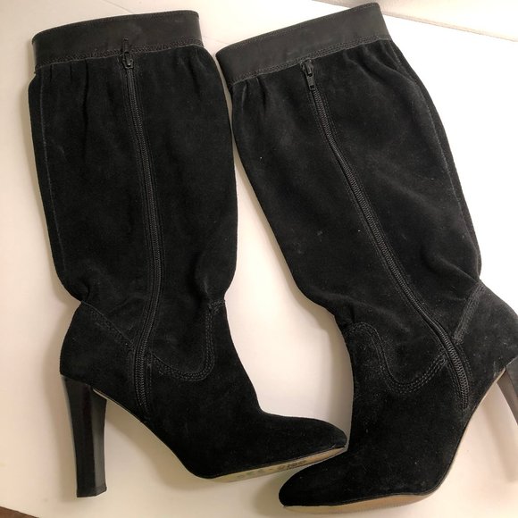 Michael KORS Harness Slouch Style Black Suede Boot - Picture 2 of 7